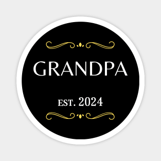 grandpa to be - grandpa est 2024 Magnet